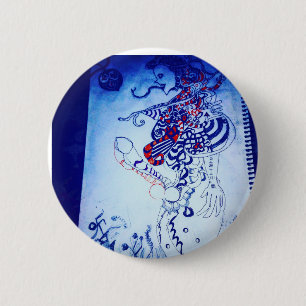 Badge Rond 5 Cm alien pour real