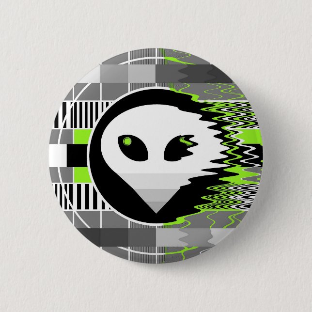 Badge Rond 5 Cm Alien TV Round bouton rond (Devant)