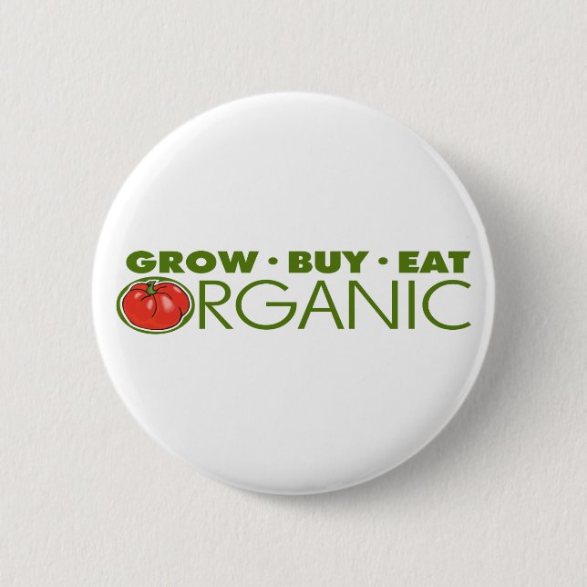 Badge Rond 5 Cm Alimentation biologique (Devant)