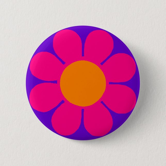 Badge Rond 5 Cm Alimentation en fleurs (Devant)