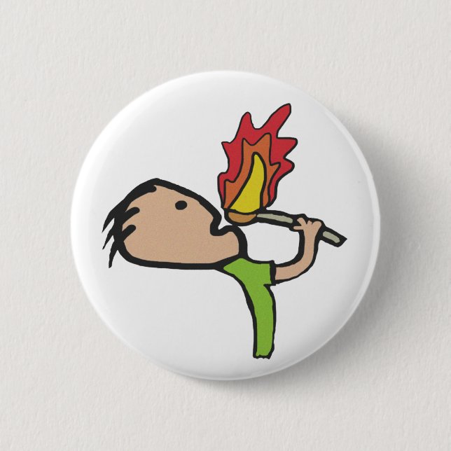 Badge Rond 5 Cm Alimentation par feu (Devant)