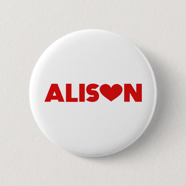 Badge Rond 5 Cm Alison Love (Devant)