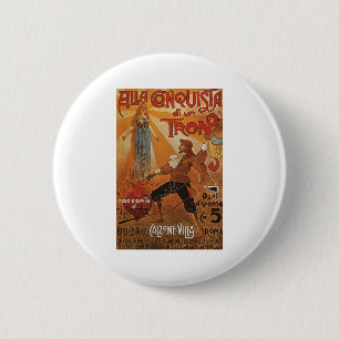 Badge Rond 5 Cm Alla Conquista di un Tron