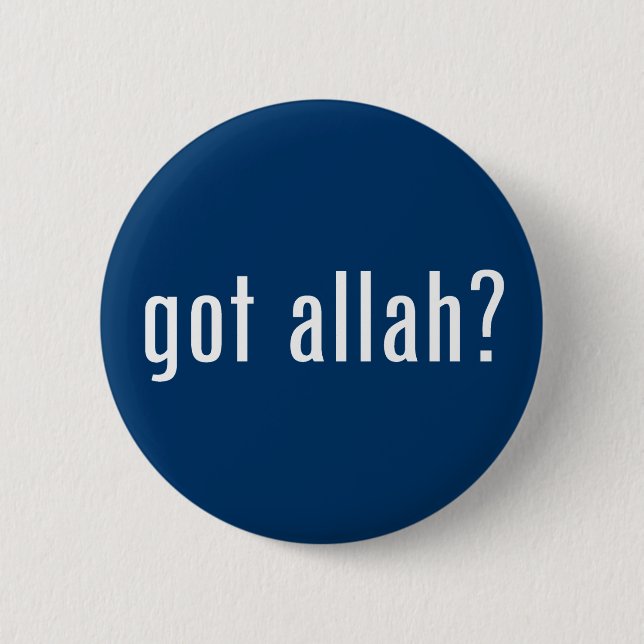 Badge Rond 5 Cm Allah obtenu ? (Devant)