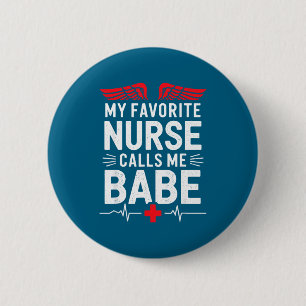 Badge Rond 5 Cm Allaitement femme mon infirmière préférée m'appell
