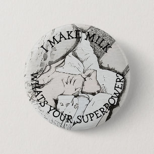 Badge Rond 5 Cm Allaiter le bouton d'humour