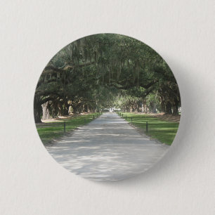 Badge Rond 5 Cm Allée de chêne chez Boone Hall, bouton de Sc de