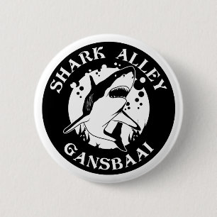 Badge Rond 5 Cm Allée de requin - Gansbaai   Plongée avec requin
