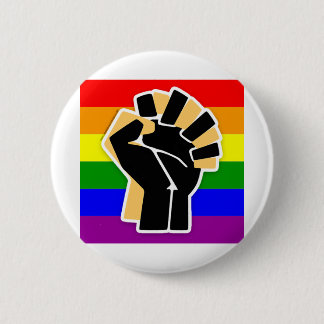Badge Rond 5 Cm Allée noire LGBTQ