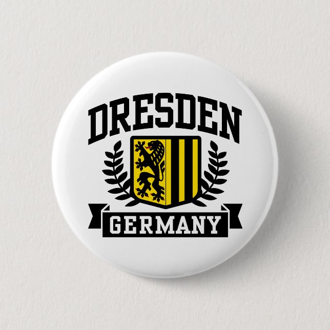 Badge Rond 5 Cm Allemagne de Dresde (Devant)