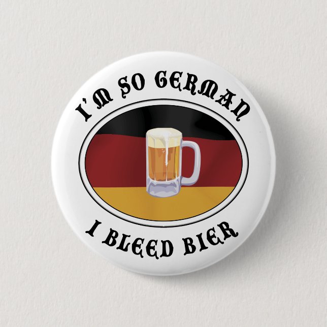 Badge Rond 5 Cm Allemand drôle (Devant)