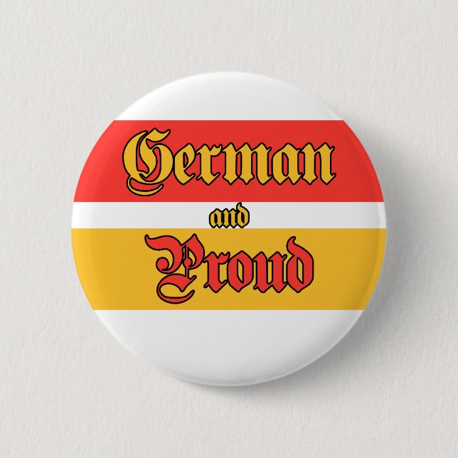 Badge Rond 5 Cm Allemand et fier (Devant)