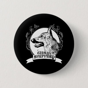 BADGE ROND 5 CM ALLEMAND SHEPHERD (3)