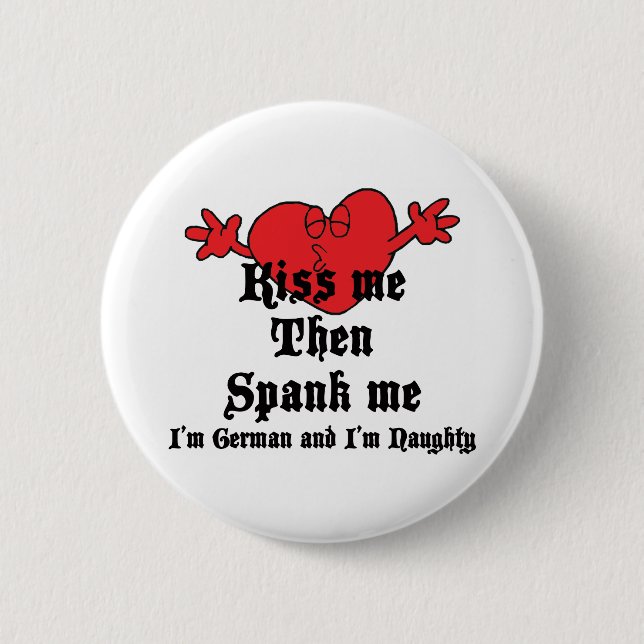 Badge Rond 5 Cm Allemand vilain (Devant)