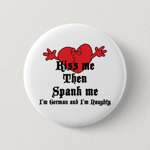 Badge Rond 5 Cm Allemand vilain