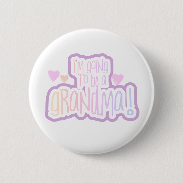 Badge Rond 5 Cm Aller être une grand-maman (Devant)