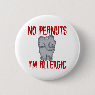 Badge Rond 5 Cm Allergie d'arachide