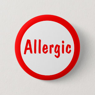Badge Rond 5 Cm Allergique