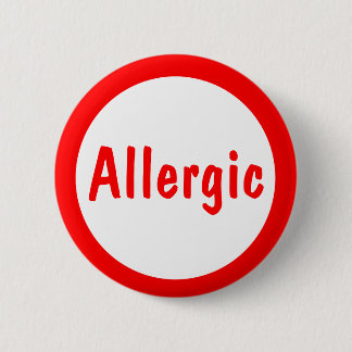 Badge Rond 5 Cm Allergique