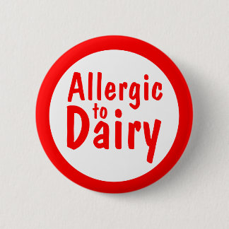 Badge Rond 5 Cm Allergique au lait