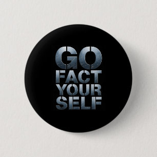 Badge Rond 5 Cm Allez Faites Vous Même Drôle Slogan Science Acier