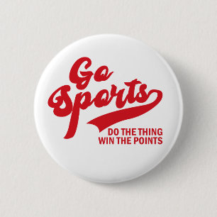 Badge Rond 5 Cm Allez les Sports Faites La Chose Gagnez Les Points