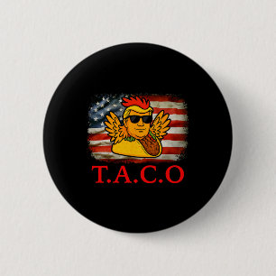 Badge Rond 5 Cm Allez Taco Shirt T.a.c.o Drôle Chicken T tendance