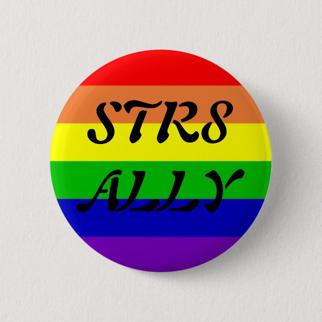 BADGE ROND 5 CM ALLIÉ STR8 (Devant)
