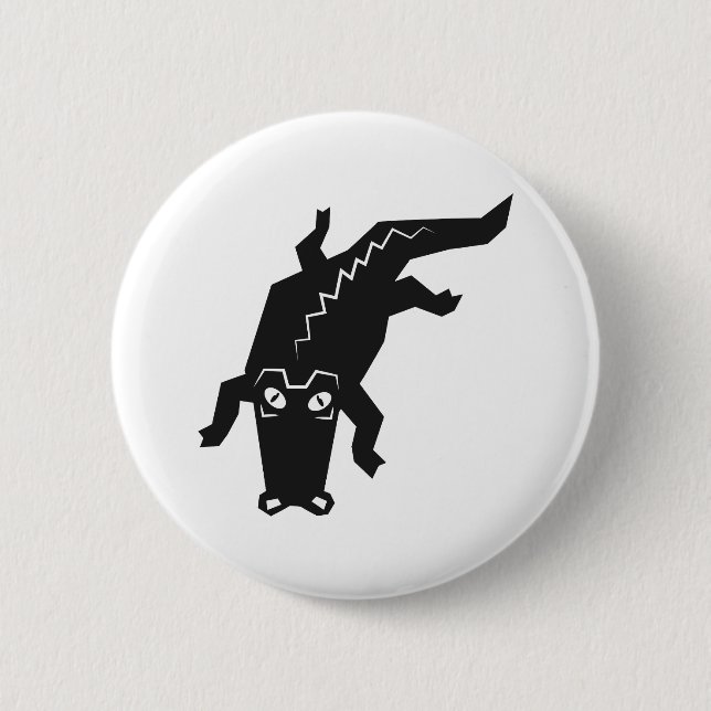 Badge Rond 5 Cm Alligator (Devant)