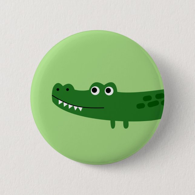 Badge Rond 5 Cm Alligator (Devant)