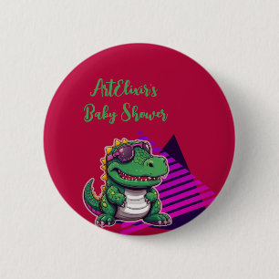 Badge Rond 5 Cm Alligator Cool Kawaii Retro Vibe Baby shower