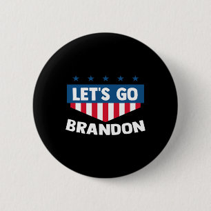 Badge Rond 5 Cm Allons Brandon Tee Funny Sarcastique tendance Let 