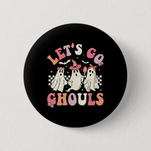 Badge Rond 5 Cm Allons Gouls Halloween Ghost Costume Ret