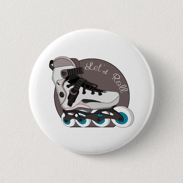 Badge Rond 5 Cm Allons-y (Devant)