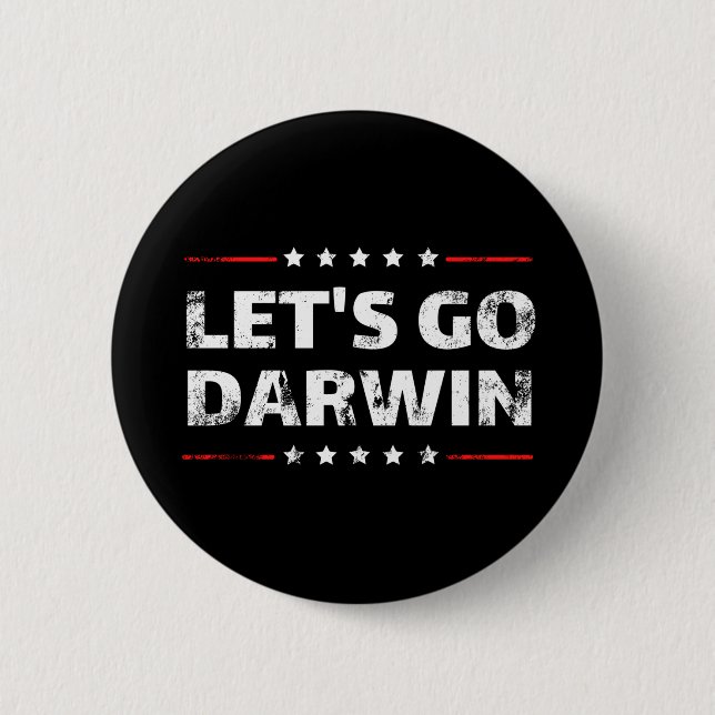Badge Rond 5 Cm Allons-y Darwin (Devant)