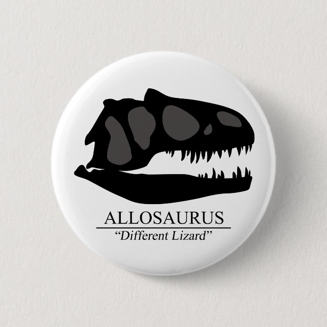 Badge Rond 5 Cm Allosaurus (Devant)