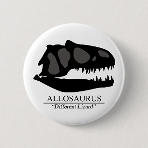 Badge Rond 5 Cm Allosaurus