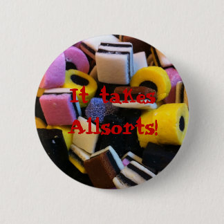 BADGE ROND 5 CM ALLSORTS
