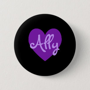 Badge Rond 5 Cm Ally en violet