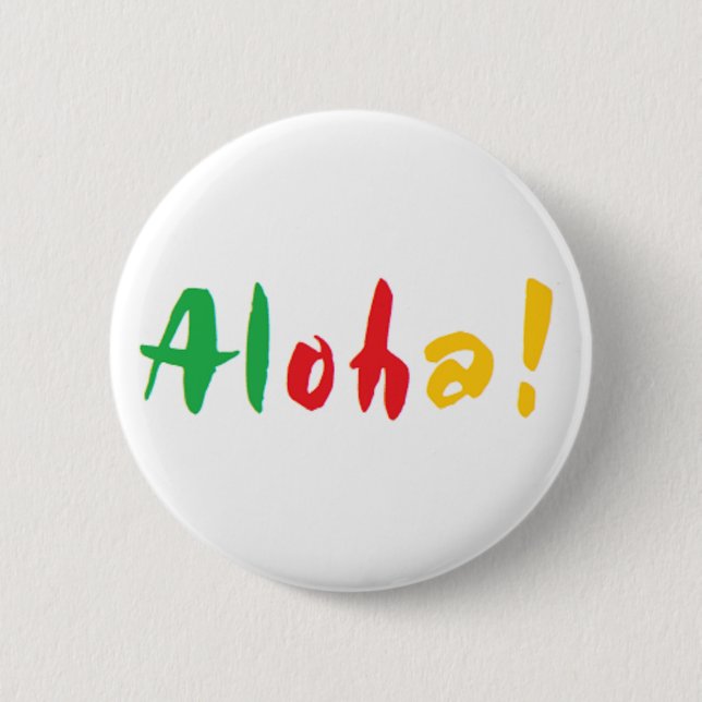 Badge Rond 5 Cm aloha (Devant)