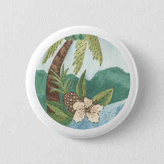 Badge Rond 5 Cm Aloha bouton