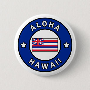 Badge Rond 5 Cm Aloha Hawaii