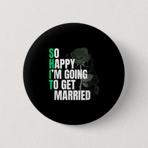 Badge Rond 5 Cm Alors Heureux Que Je Vais Devenir Mariée Mariée Po