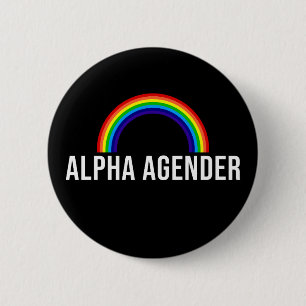 Badge Rond 5 Cm Alpha Agender