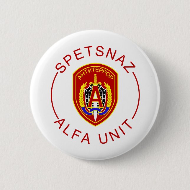 Badge Rond 5 Cm Alpha de Spetsnaz (Devant)