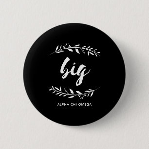 Badge Rond 5 Cm Alpha guirlande d'Omega de Chi grande