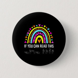 Badge Rond 5 Cm Alphabet Asl Langue Des Signes Américaine Professe