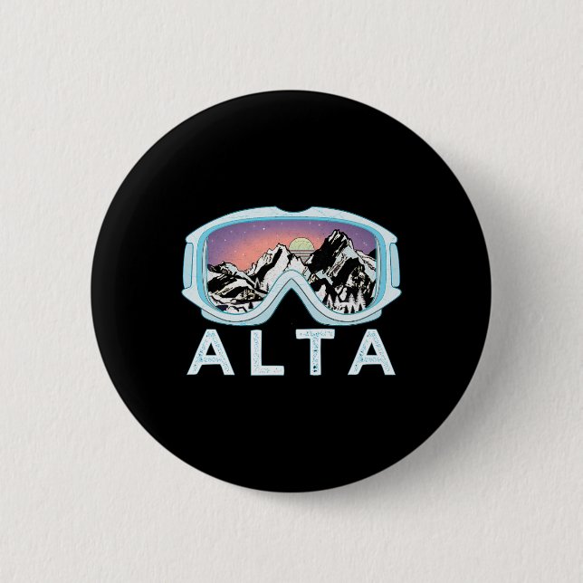 Badge Rond 5 Cm Alta Ski Design Alta (Devant)