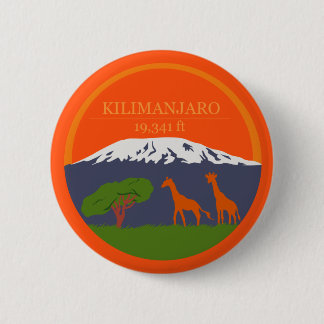 Badge Rond 5 Cm Altitude du Kilimandjaro