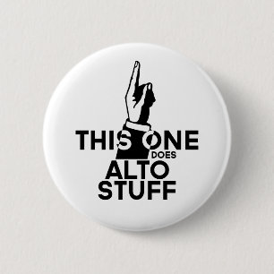 Badge Rond 5 Cm Alto Stuff - Drôle Alto Music